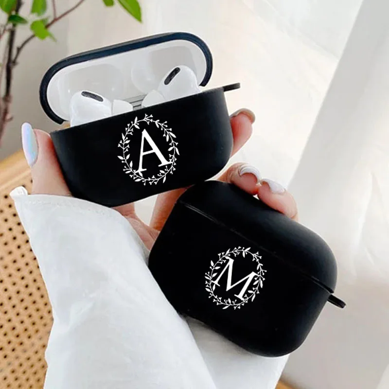 Чехол для наушников Airpods 1 2 3 Pro роскошная Bluetooth гарнитура с белыми листьями и