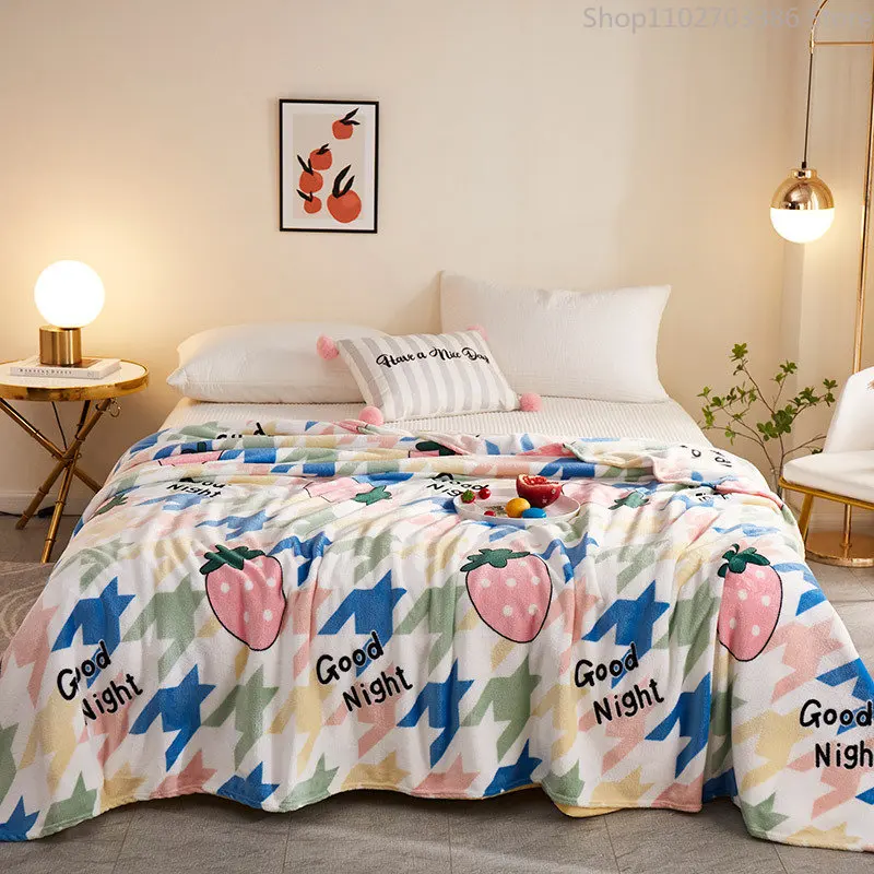 

Модное одеяло для одного человека, многофункциональное мягкое фланелевое одеяло в нордическом стиле