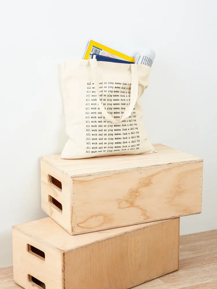 Все работа и без игр делает Jack a matowy boy Tote Bag Холщовая сумка для женщин сумка-тоут