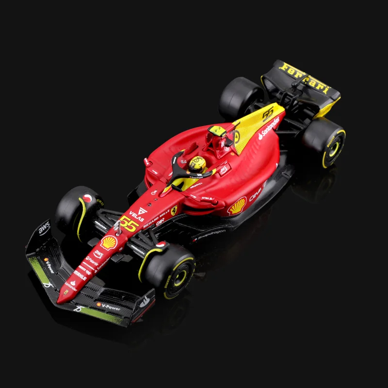 В наличии Bburgao F1 1:43 Ferrari F1-75(2022) 7-я Юбилейная серия миниатюрная литая модель из