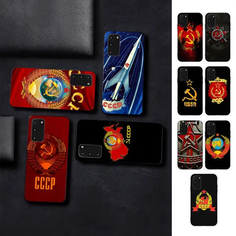 

Soviet Union USSR Flag Phone Case for Samsung S10 21 20 9 8 plus lite S20 UlTRA 7edge