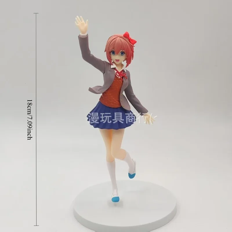 Фото Горячий сериал «Doki Doki Literature Club!» Белое платье Моника, версия Ver. Фигурки Сайори: Милая Девушка, Настольное Украшение, Коллекционная Игрушка №3