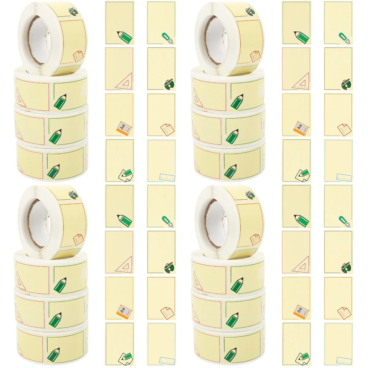 

16 Rolls of Name Decals Adhesive Notes Stickers Name Labels Writable Name Tags