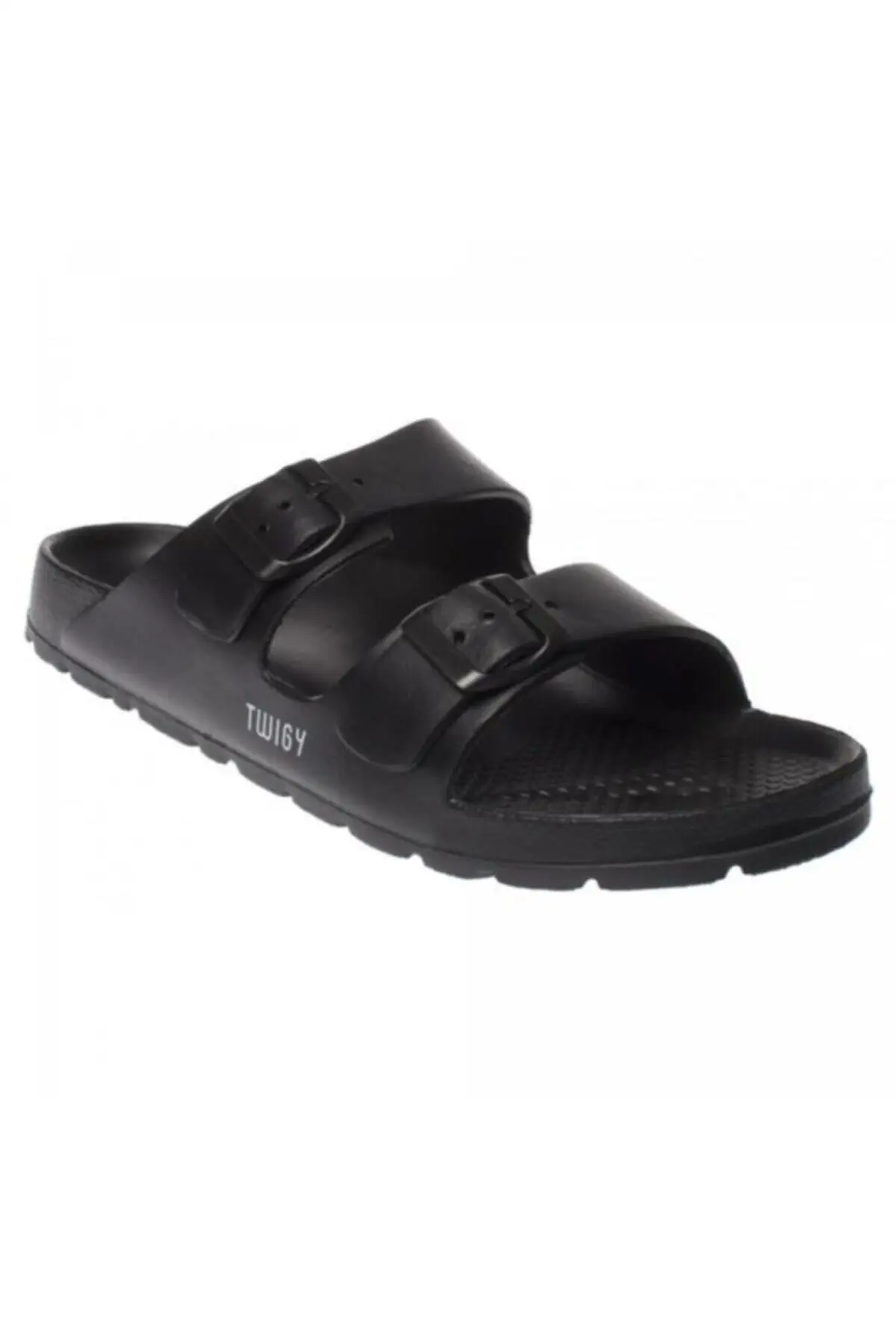 

Модные женские удобные тапочки сандалии с двойной пряжкой унисекс для женщин и детей