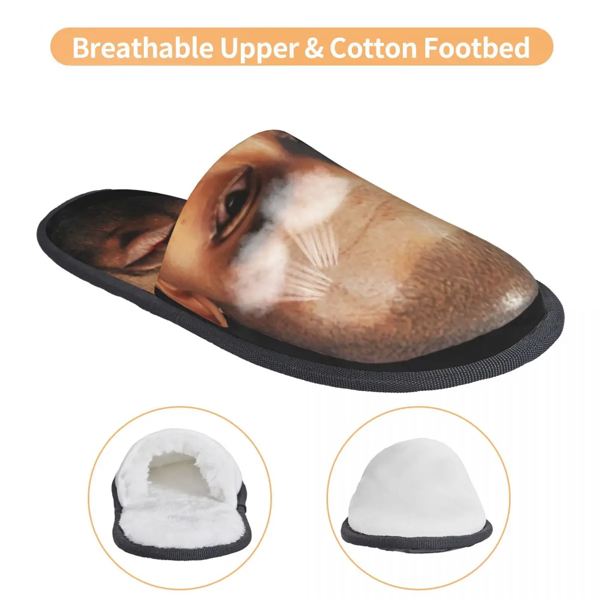 Забавные мягкие домашние тапочки Kanye West с эффектом памяти женские удобные теплые