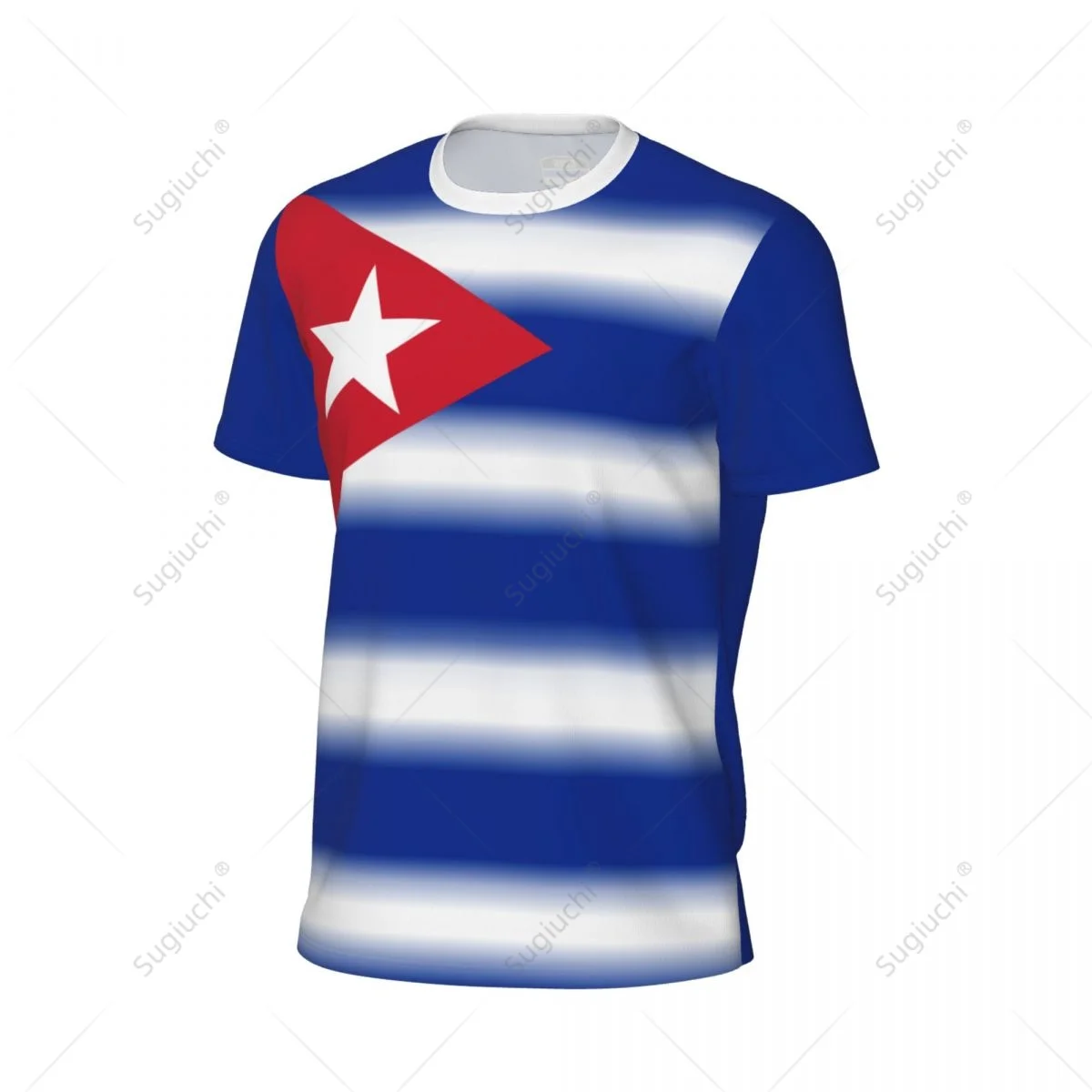 Спортивная сетчатая футболка с флагом Кубы для бега велосипеда футбола тенниса