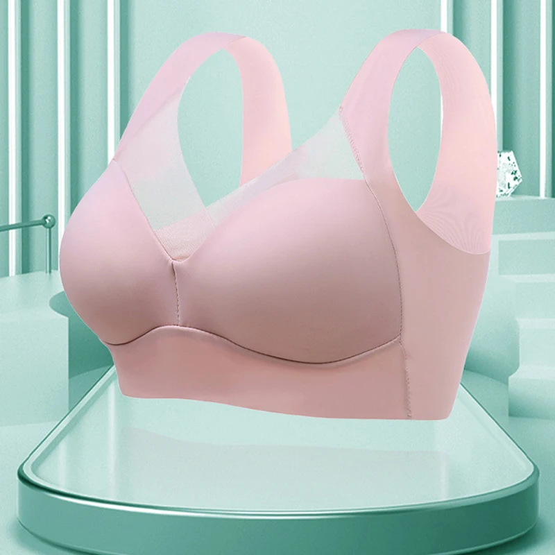 

Сексуальный женский спортивный бюстгальтер с полной чашкой без пряжки однотонный эластичный плечевой ремень дышащий бюстгальтер женская ...