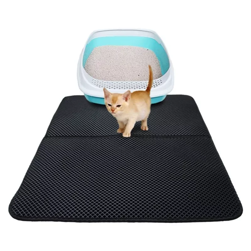 

2023 Cat Litter Mat Waterproof Double Layer Litter Cat Bed Pad Pet Litter Box Carpet Mat For Cats Mat Trapper House Cleaner Prod