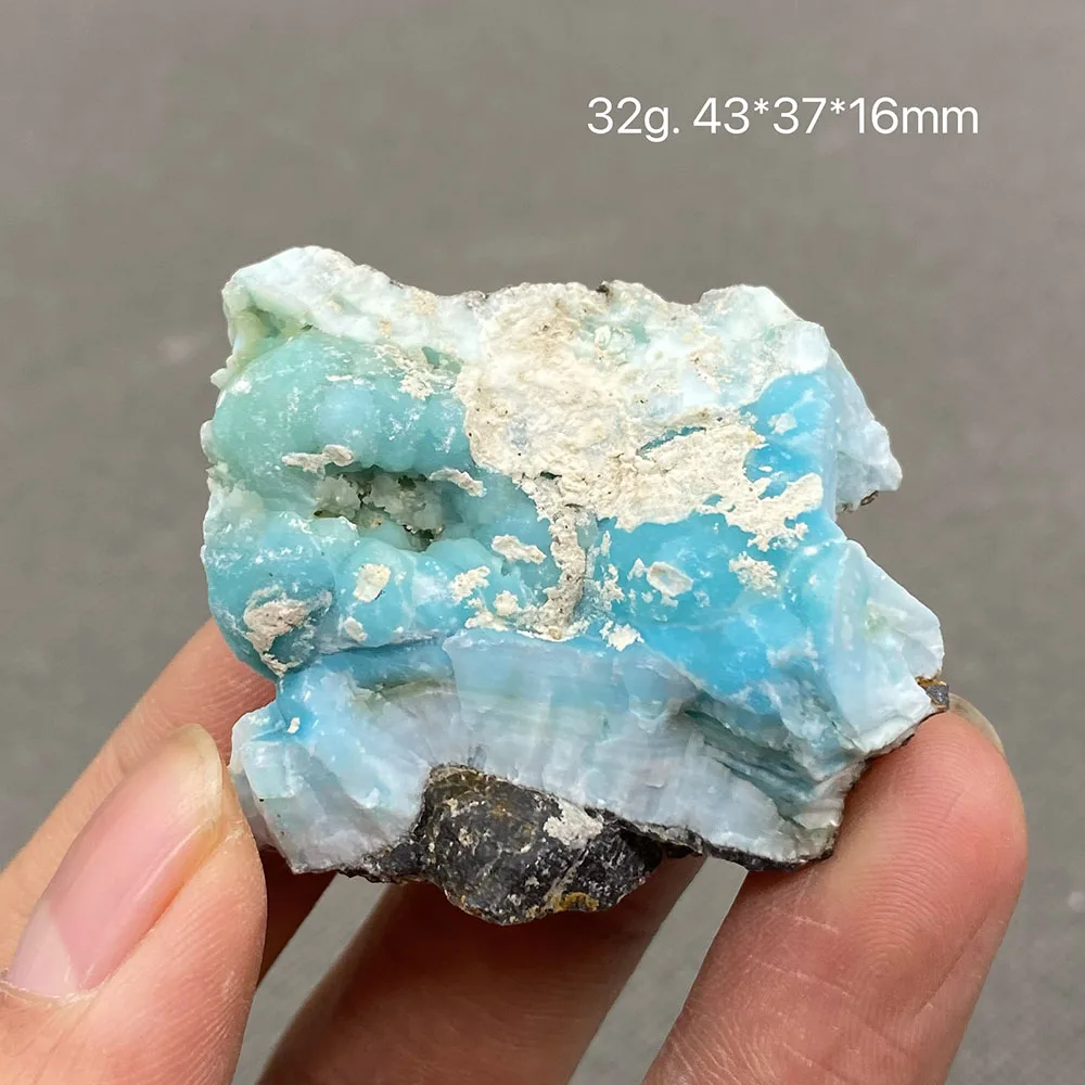 

Блакитный гемиморфит подвеска TEGSTGKW