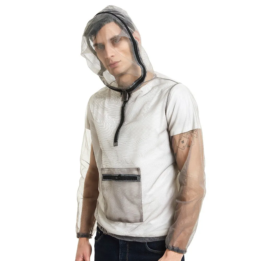 Ультралегкая сетчатая куртка с капюшоном и насекомыми защита от комаров