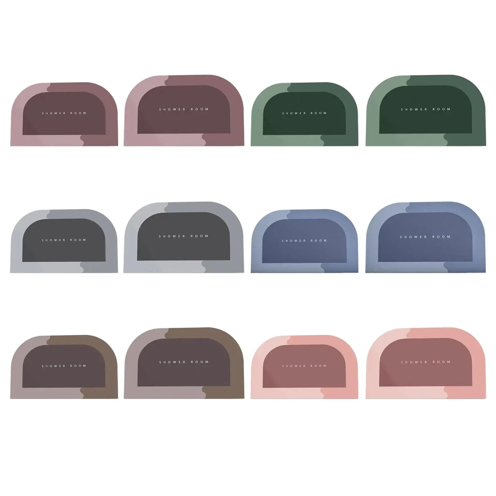 

Коврики для ванной, толстый Быстросохнущий коврик для душа из полиэстера, моющийся