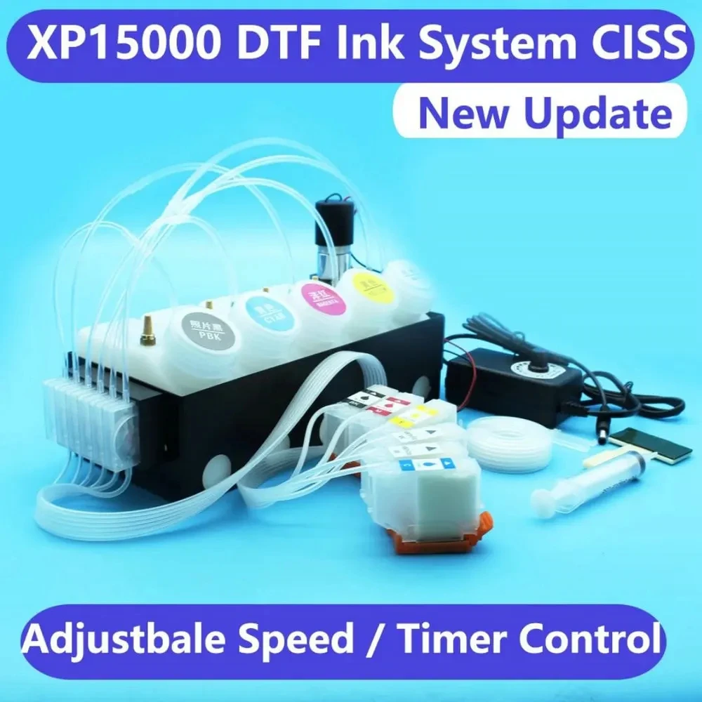 Принтер XP15000 DTF Ink System СНПЧ-комплект для Epson XP-15000 Резервуар белых чернил Мешалка
