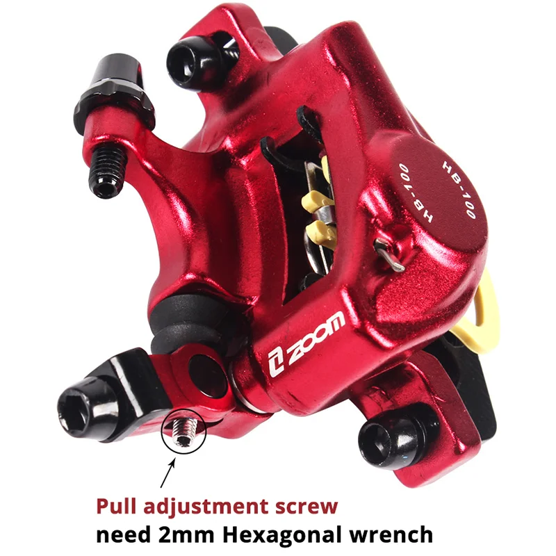 Передние и задние гидравлические дисковые тормозные суппорты ZOOM XTECH HB100 для