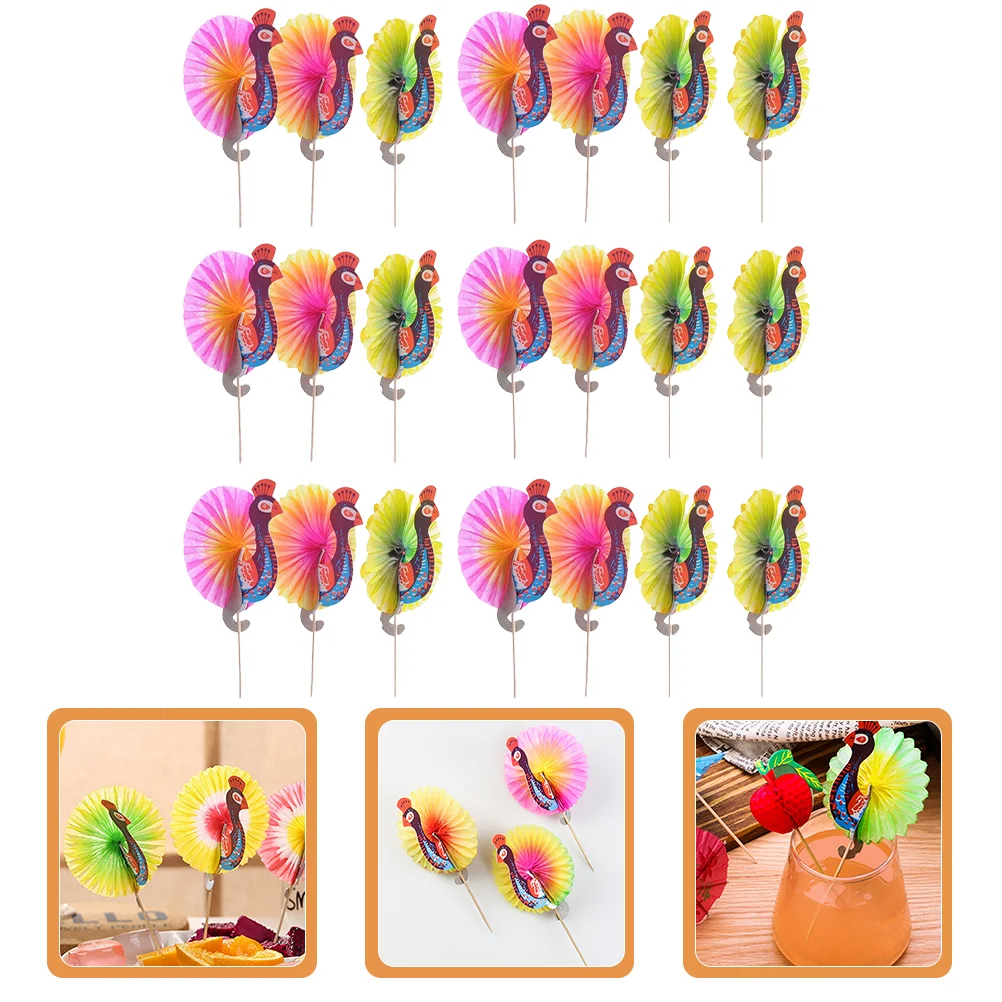 

Cocktail Umbrella Picks Drinks Umbrellas Paper Drink Toothpicks Parasoldessert Mini Pick Sticks Tropical Party Cupcake Fruit