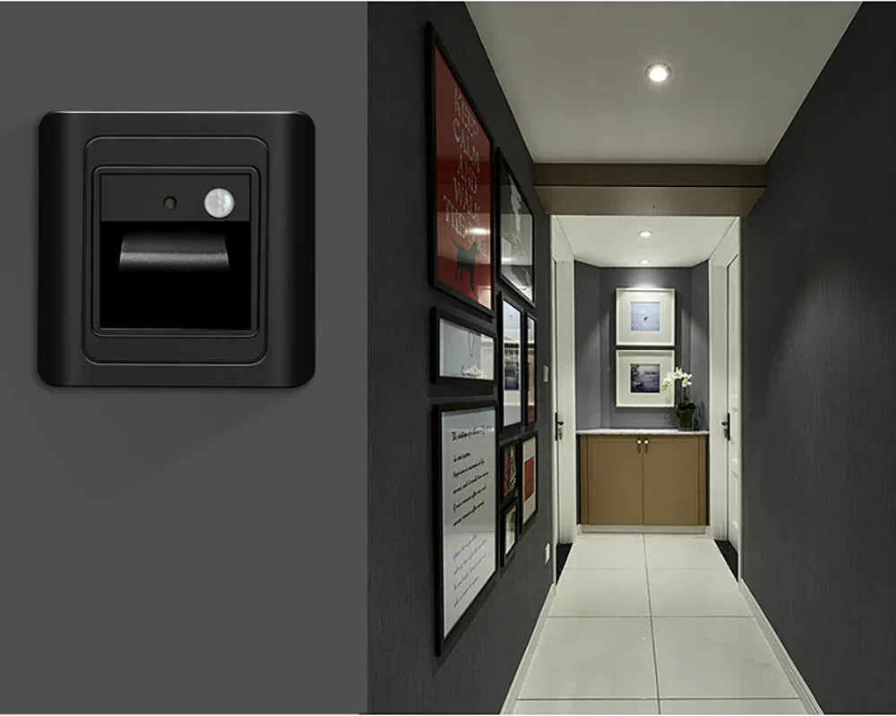 2 Вт ночник интеллектуальная лампа PIR детектор движения датчик светодиодный