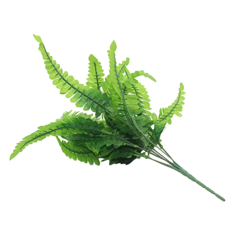 

Hanging Fern Flower Artificial Baskets Decor Outdoor Ferns Faux Leaves Bunch Boston Basket Silk Forhome