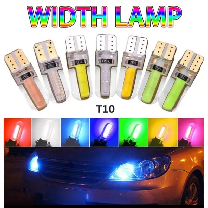 

T10 Super Bright Silica Gel LED Bulbs Silicone Shell Auto Wedge parking light Turn Side Lamps Signal Light car accessories