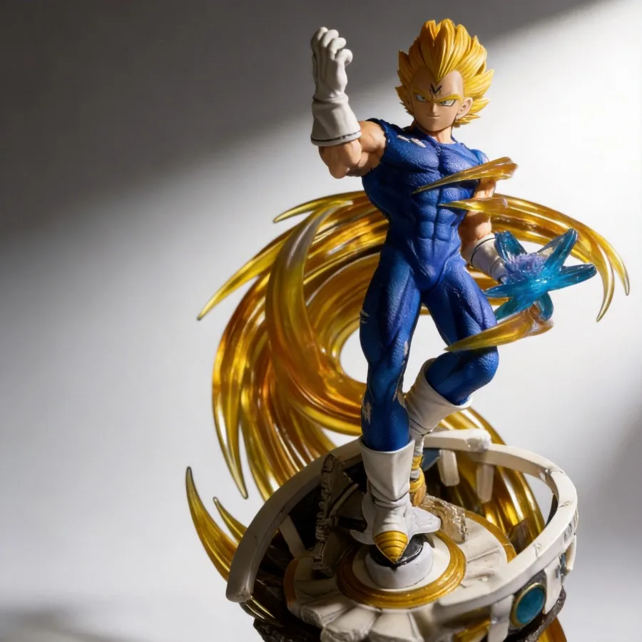 Фото Фигурка Вегеты (Супер Сайян) из Dragon Ball, 43 см, аниме-модель, коллекционная статуэтка, подарок для фанатов №3