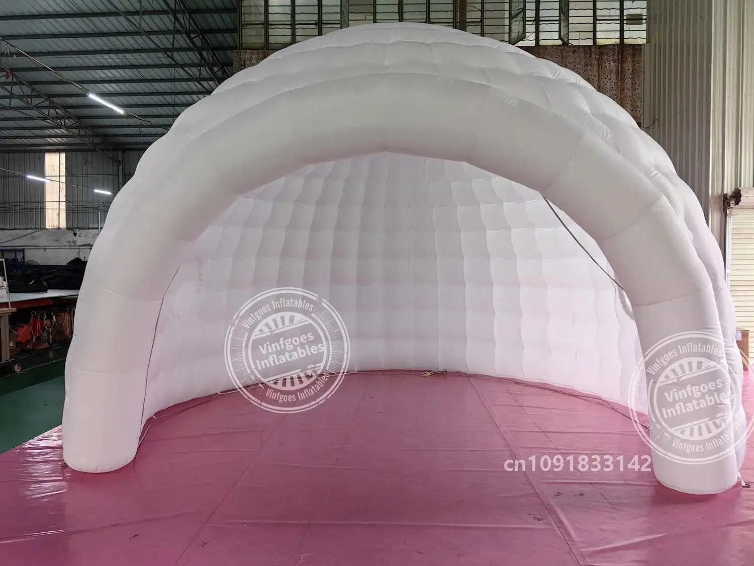 Портативное белое светодиодное освещение надувная купольная палатка-иглу навес