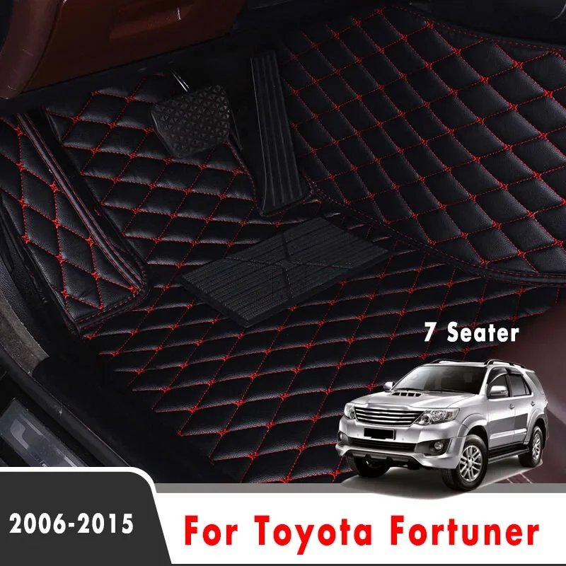 Автомобильные коврики для Toyota Fortuner 2015 2014 2013 2012 2011 2010 2009 2008 2007 2006 (7 мест) украшения