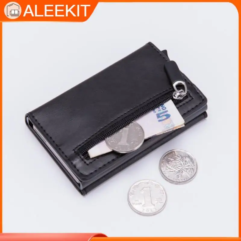

New RFID Blocking Men's Credit Card Holder Leather Bank Card Wallet Case Cardholder Protection Purse For Women