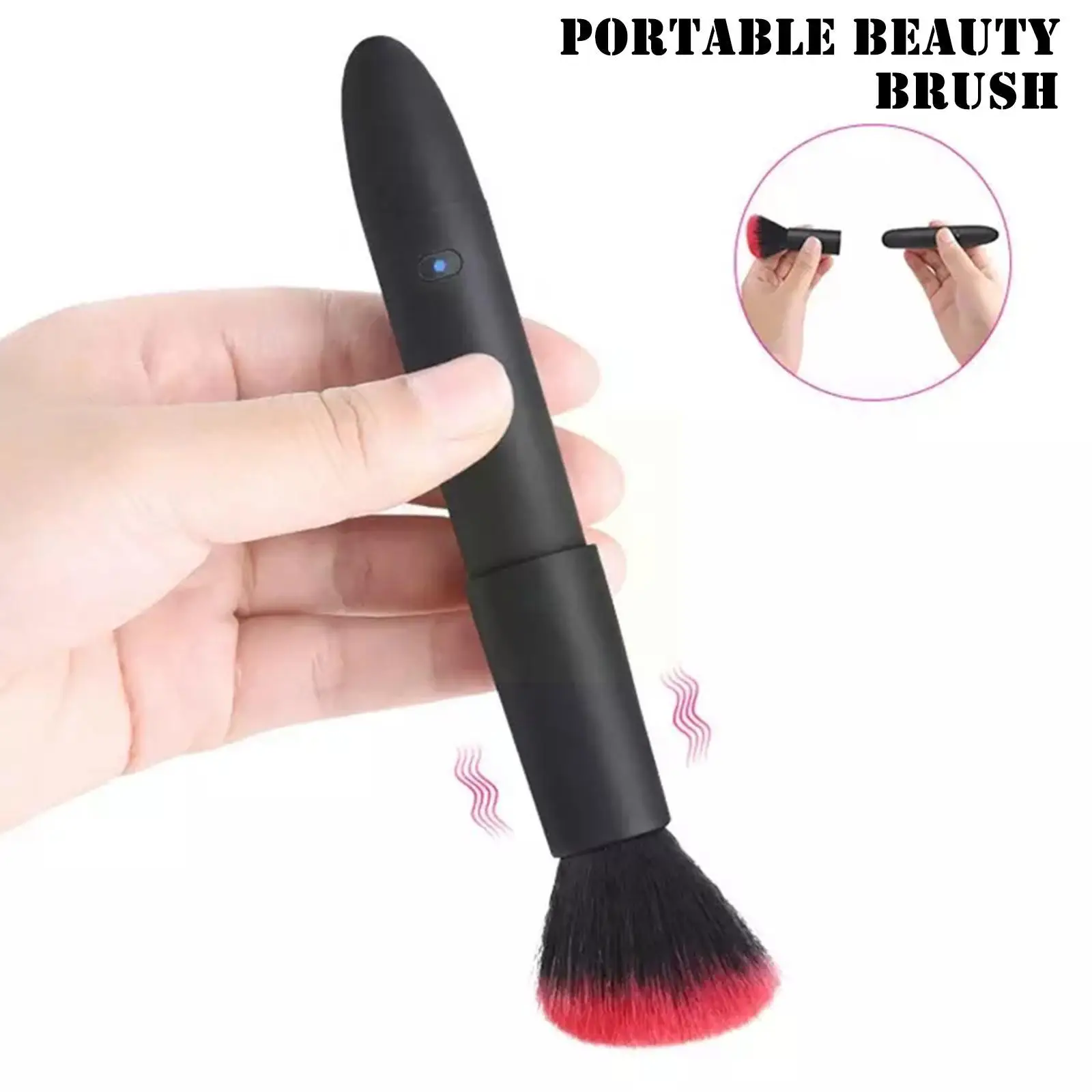 

Portable Beauty Brush USB Charge Electric Makeup Foundation Tools Black Brush Cosmetics Blending Concealer
