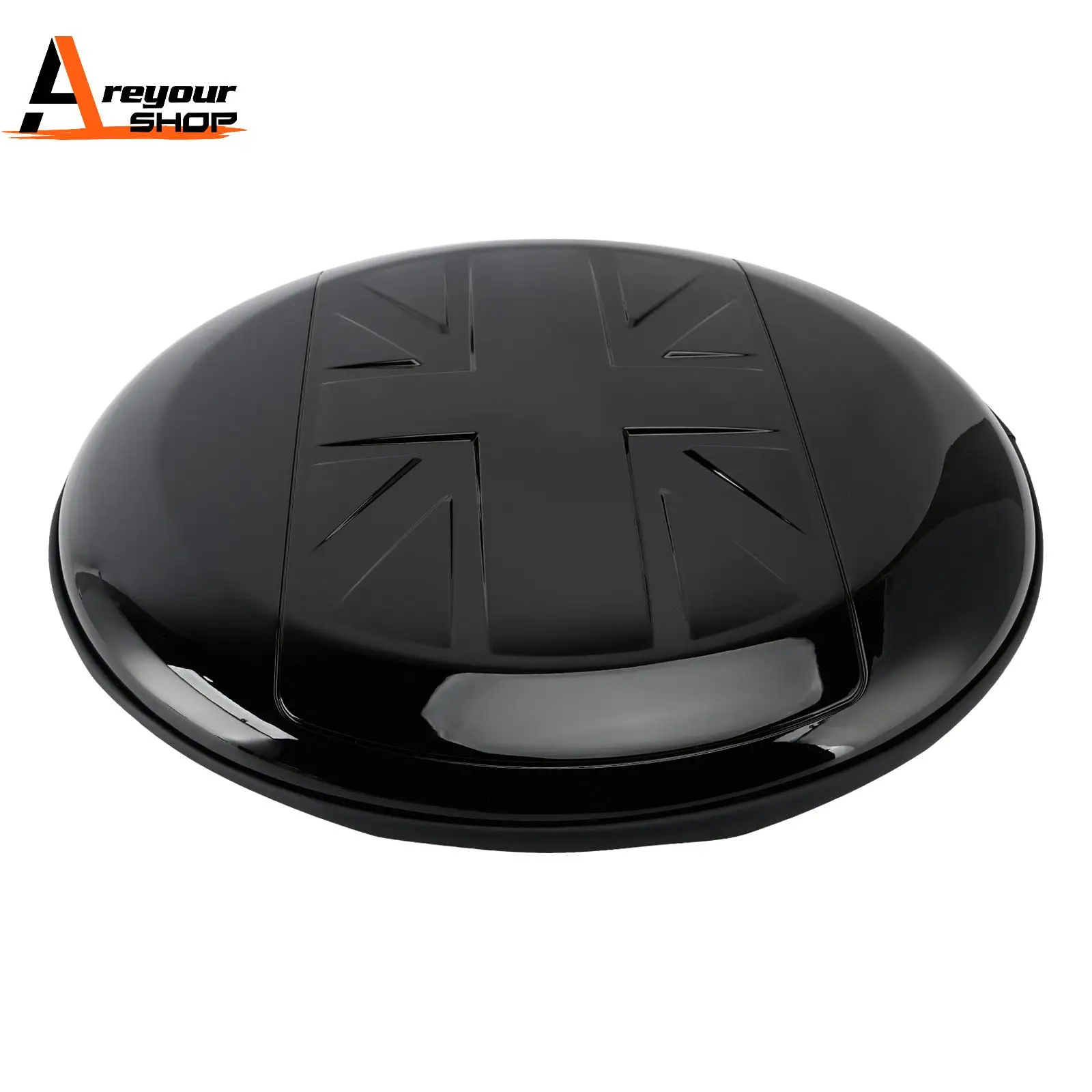 Фото Чехол для запасного колеса Areyourshop для Land Rover Defender 90 110 130 2020-2025, глянцевый черный №1