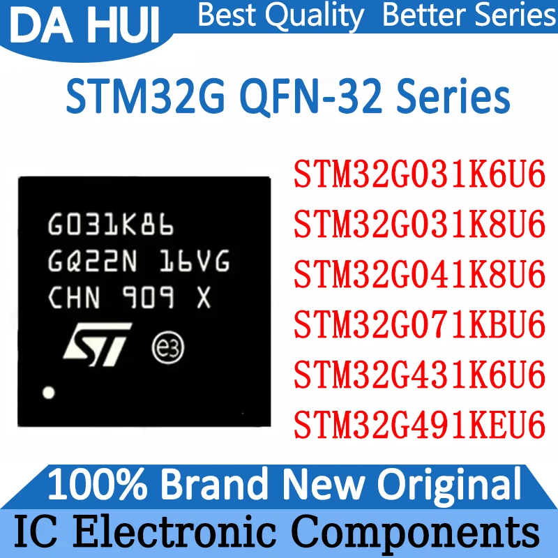 

STM32G031K6U6 STM32G031K8U6 STM32G041K8U6 STM32G071KBU6 STM32G431K6U6 STM32G491KEU6 STM32G STM32 STM IC MCU Chip QFN32