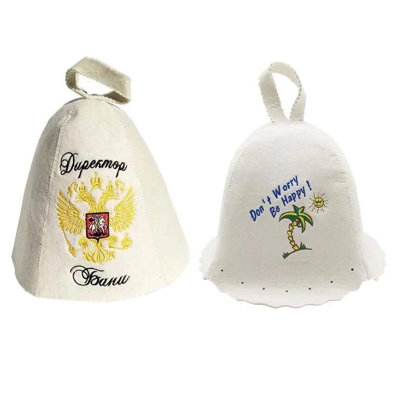 

Шерстяная фетровая шляпа для сауны и душа, защита головы для ванной комнаты