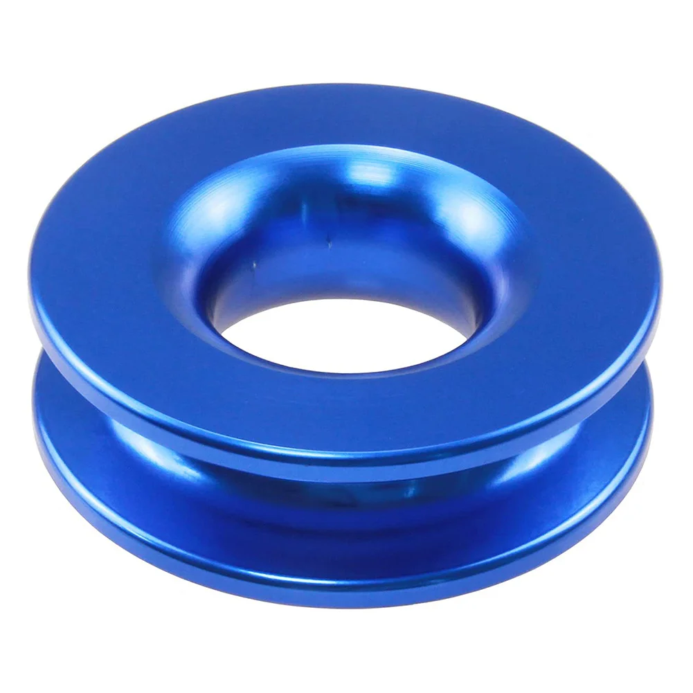 

Recovery Ring Snatch Block Pulley Aluminum Blue For 41000lbs Soft Shackle Winch Rope For Soft Shackle With 3/8" 1/2" Winch Ropes