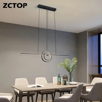 hanging light fixture modern linear pendant light led black gold for kitchen bar dining room shop coffee indooor decor lighting