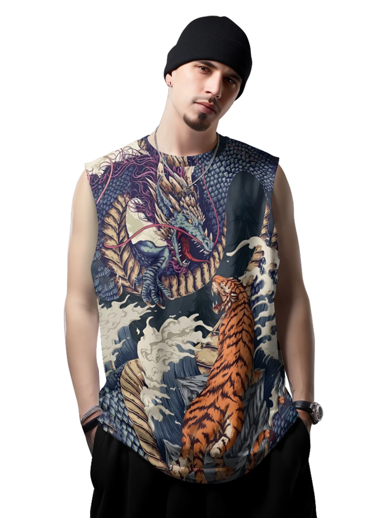 Майка мужская летняя в стиле хип-хоп