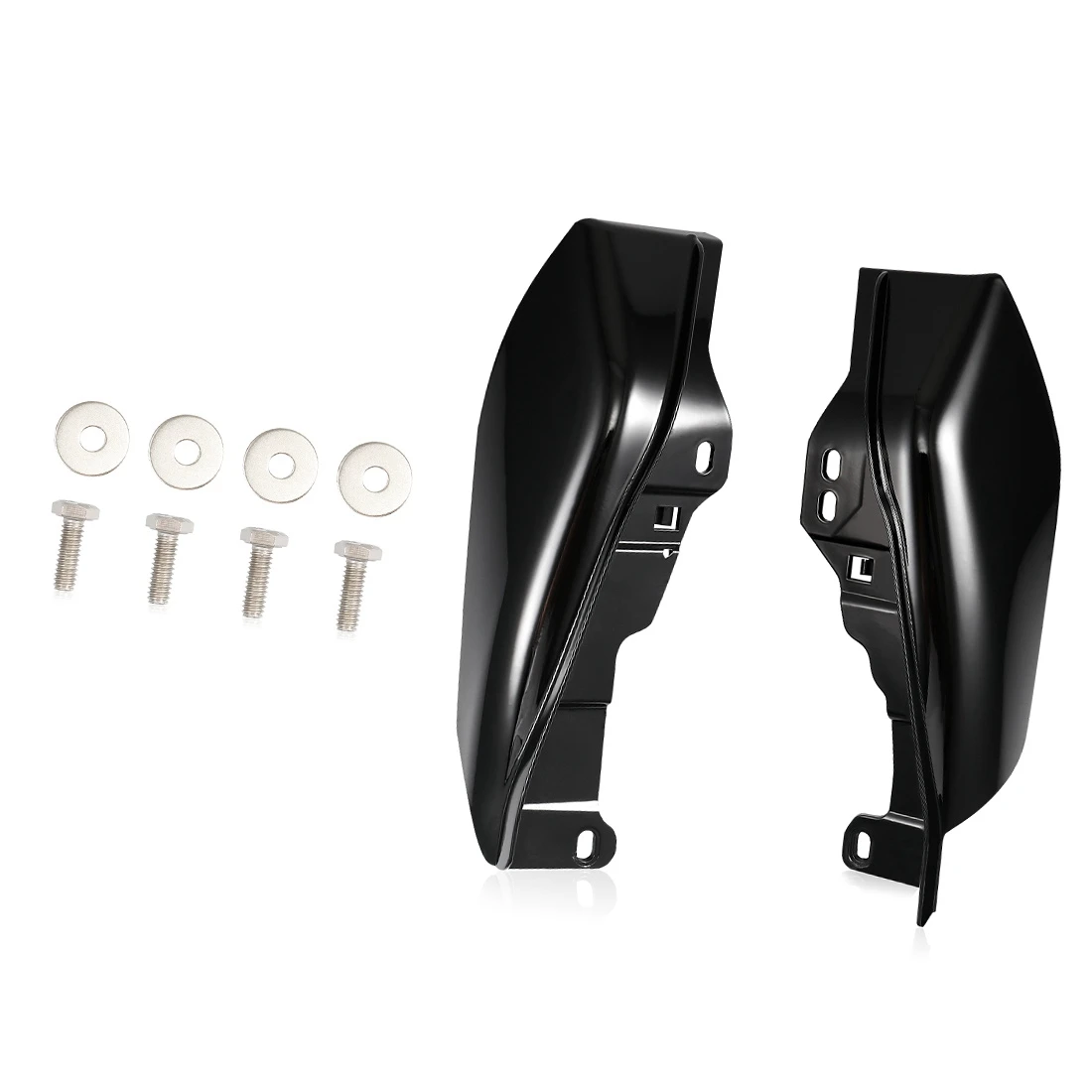 Глянцевый черный средний каркас воздушный тепловой отражатель для Harley Touring Electra