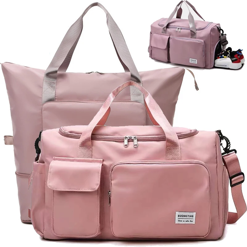 Tote Handbag Travel Duffle Bag Gym Yoga Storage Shoulder Bag