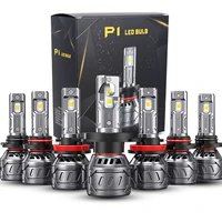 2pcs p1 led light h4 h8 h11 9005 hb3 9006 hb4 h10 9012 hir2 for canbus car led headlight bulbs 6500k white auto lamp accessories