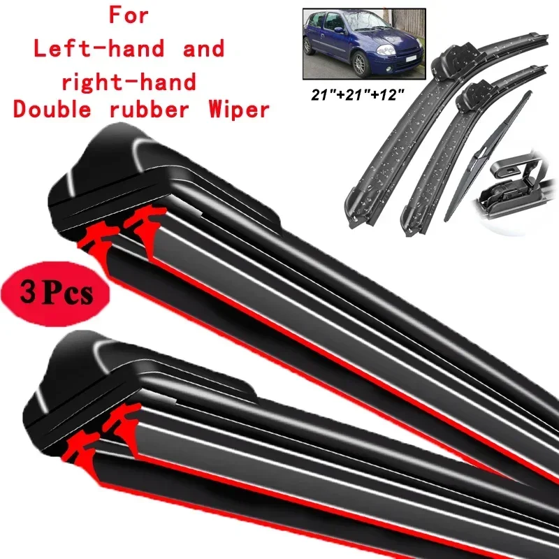 Набор щёток стеклоочистителя для Renault Clio 2 MK2 1998-2005 21 дюйм 12 дюймов