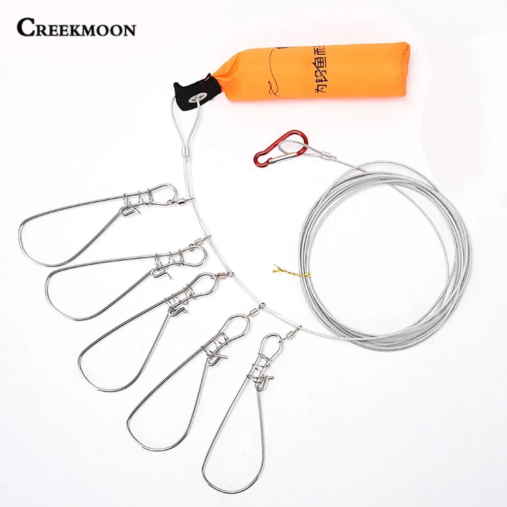 Рыболовный замок из нержавеющей стали, 5 м | AliExpress