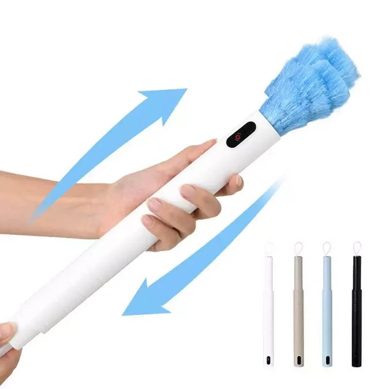 

Dust Cleaner Rechargeable Duster Cleaning Brush 800mAh Extendable Sofa Dusting Spin Scrubber Household Cleaning Tools