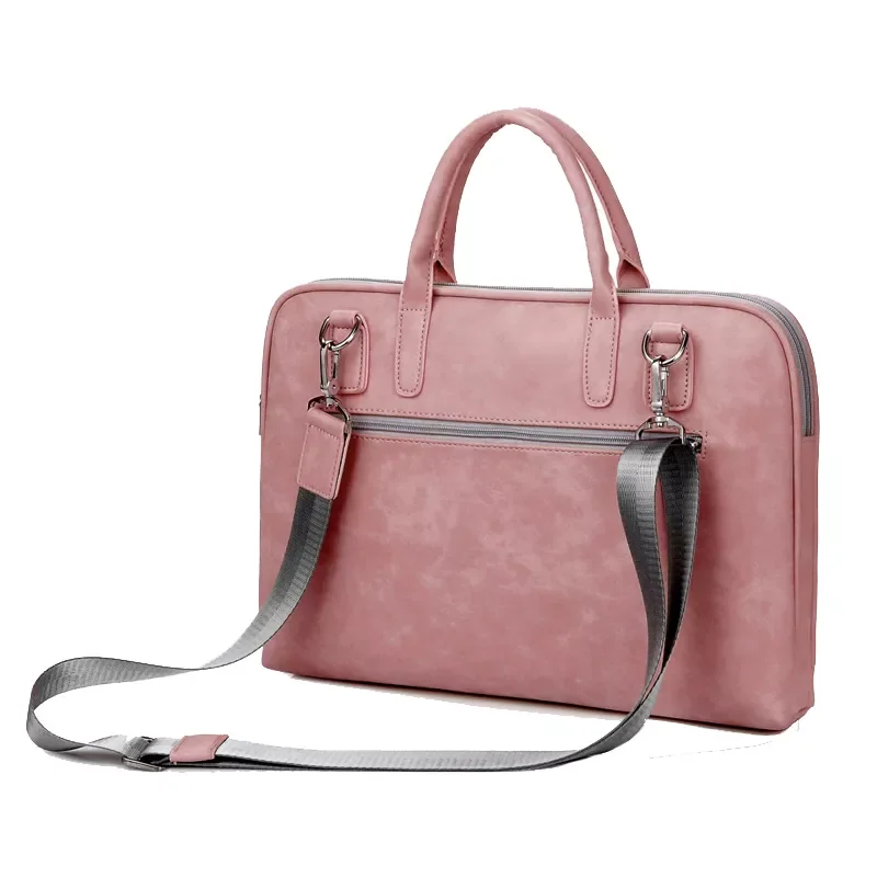 

Waterproof Laptop Briefcase 17.3 15.6 14 Handbag For Macbook Air 13 Bag Pro 13.3 15 2019 Case Women 17 Shoulder Bags