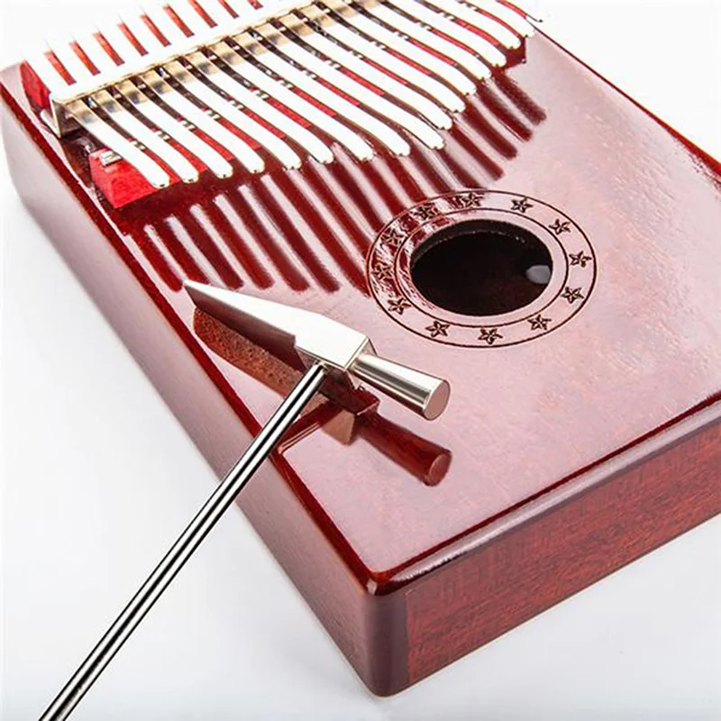 

Пальчиковое пианино калимба тональный молоток музыкальный инструмент аксессуар серебристый