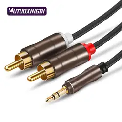 Аудиокабель Lotus с двумя разъемами 3,5 мм на 2RCA