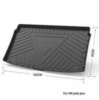 auto car mats for volkswagen polo cargo liner durable waterproof tpo trunk mat protection carpet accessories interior 2016 2021