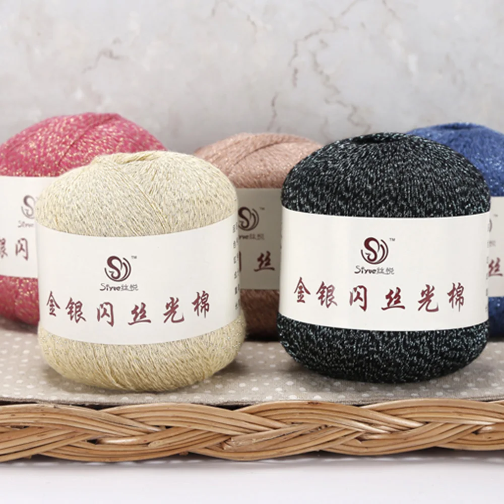 Шаль из мягкой кружевной пряжи для вязания крючком 50 г/шар