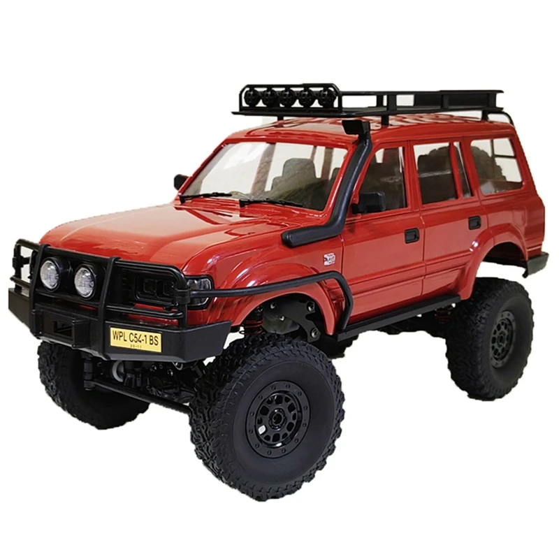 WPL C54-1 LC80 1/16 2.4G 4WD RC Car Rock Crawler RTR Electric Buggy Climbing Truck LED Light Off-Road Car For Kids Gift