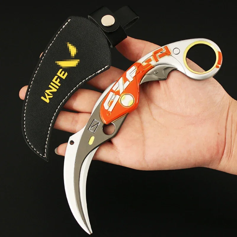 17 см Valorant Weapon Karambit Velocity Claw Knife Melee Металлическая модель оружия Игровая периферия