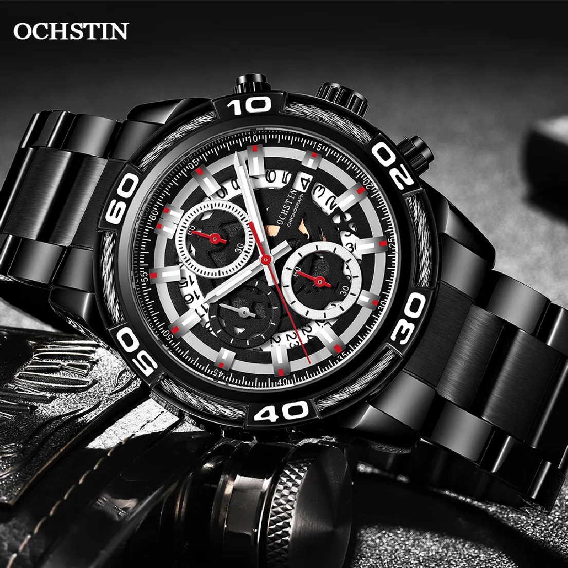 

2021 Modern Men's Watches Pilot Quartz Wristwatch OCHSTIN Luxury Date chronograph Wristwatch Gifts For Male ��ѧ�� �ާ�ا�ܧڧ�