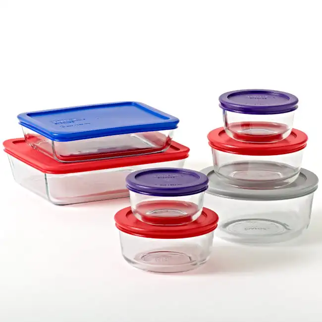 

Glass Storage Container Set with Lids, 14 Piece