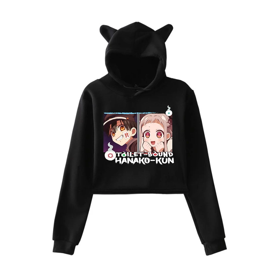 

Women Casual Crop Tops Toilet-Bound Hanako Kun Anime Men Women Hoodie Loose Autumn Student Hipster Tops Size XS-XXL Hoodie