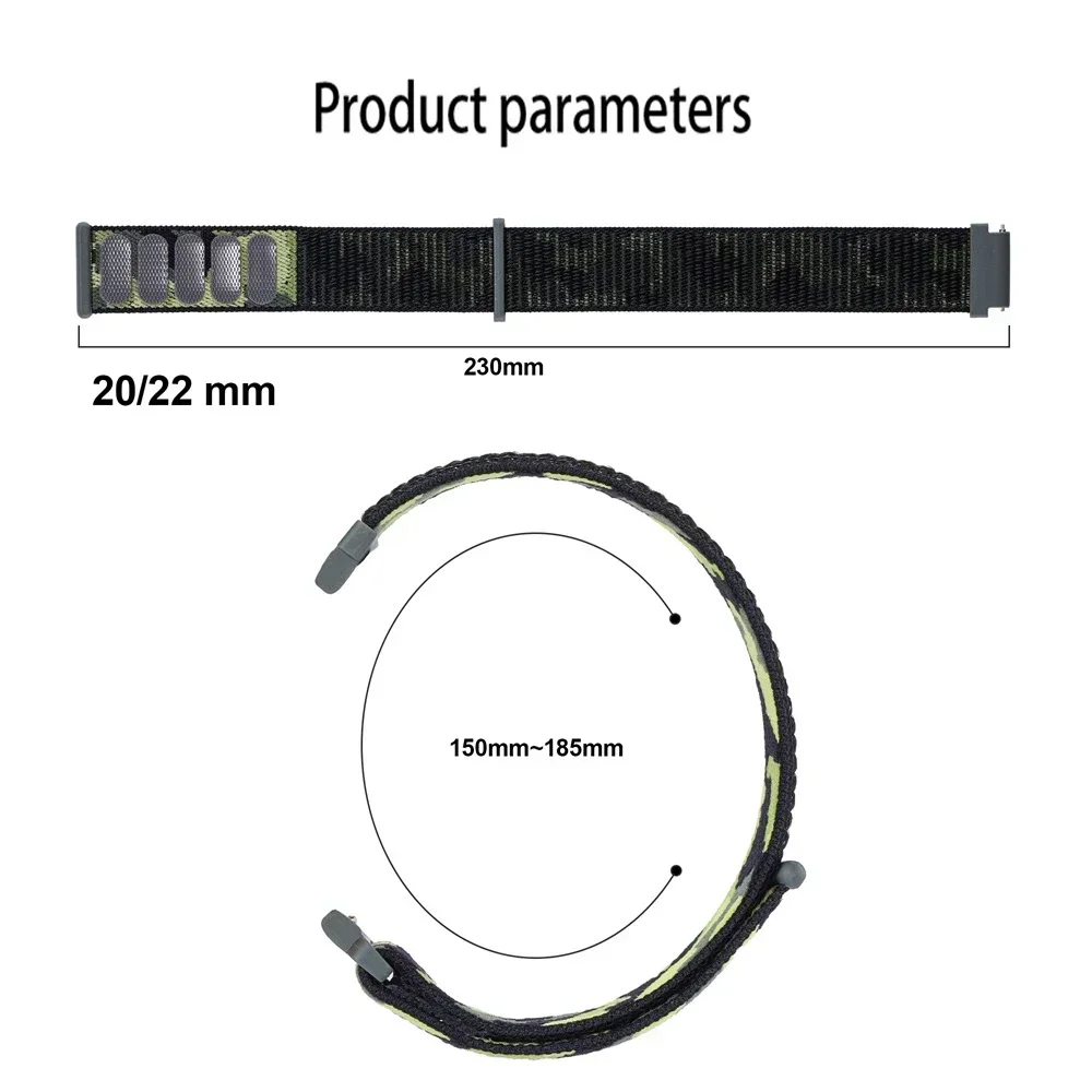 Камуфляжный нейлоновый ремешок для Samsung Galaxy Watch 7 Ultra 47 мм спортивный дышащий