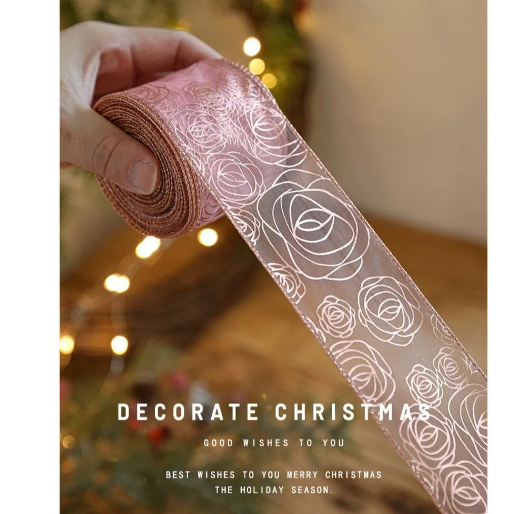 Новая 2-метровая рождественская лента рождественский подарок ткань сделай сам